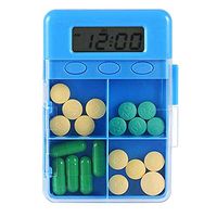 Four Girds Case Electronic Timer Pill Box Tablet Pill Organizer Case with Alarm Reminder Medicine Storage Dispenser