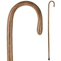 Brazos Trekking Pole Hiking Stick for Men and Women Handcrafted of Lightweight Wood and made in the USA, Brown Oak,  48 Inches