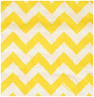 Amscan 511492.09 Luncheon Napkins Party Supplies, One Size, Yellow Sunshine