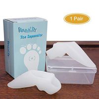 Revival.Dr Big Toe Silicon Toe Separators/Bunion Corrector/Straightener/Toe Spacers For Big Toe & Second Toe,One Pair (white)
