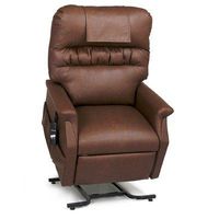 PR-355L Monarch Large Lift Chair with Head Pillow Fabric: Cornflower, Extra Pocket: (No Extra Pocket), Heat and Massage: (No Heat and Massage)