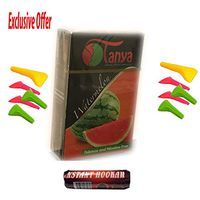 1 hookah Flavor 50g plus Free charcoal & 10 Mouth tips (Watermelon Flavor 50g)