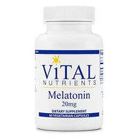 Vital Nutrients - Melatonin 20 mg - Supports the Body's Natural Sleep Cycle - 60 Capsules per Bottle