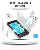 Phone Sanitizer Portable UV Lights Cell Phone Sanitizer Disinfection Box Disinfector for Phone Face Masks Watches Headphone Jewelry, Aromatherapy Function, Suitable for Phones Under 6.5 inches