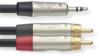 Stagg 10ft. N Series Y Cable - Stereo Mini Phone Plug / 2 x RCA Male