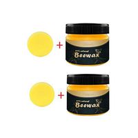Wood Seasoning Beewax Multipurpose Natural Beeswax - Furniture Care Complete Solution Beeswax Polish ,Home Cleaning Polished Waterproof and Wear-resistant Beeswax Polish,for Wood & Furniture (Yellow)