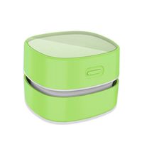 ODISTAR Desktop Vacuum Cleaner, Mini Table dust Sweeper Energy Saving,High Endurance up to 400 mins, Cordless&360º Rotatable Design for Cleaning Hairs,Crumbs,Computer Keyboard,Piano(Green)