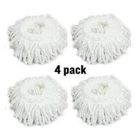 GZQ Mop Head Microfibers Replacement Mop Head Refill for 360 Rotating Mop System 4 Pack