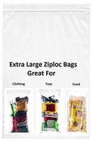 5 Gallon Extra Large Jumbo Storage Bags 18"x24", Zip Lock, 2 Mill 99 Count (Made in USA)