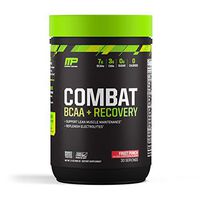 MusclePharm Combat BCAA + Recovery, BCAA 10 Grams, Electrolytes, Post-Workout Recovery, BCAA Post-Workout Powder, Enhanced Recovery, Pre-Workout Formula, Fruit Punch, 1.99-Pounds, 30 Servings