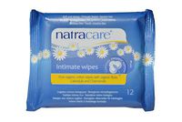 Natracare Organic Cotton Intimate Wipes, 12Count