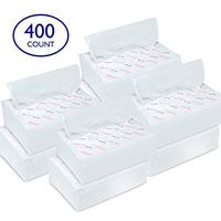 Ultra Soft Dry Wipes for Baby and Adults, 400 Count - Convenient Dispenser Pack - 11.5" x 9.25" - Disposable Cotton Dry Cleansing Cloths, Hospital Washcloths - for Cleaning, Incontinence, Facial Use