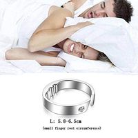 ZZYYZZ Cojín de masaje Anti-snoring Device Acupressure Massage Anti-snoring Ring Assisted Sleep 3 Sizes Suitable for All,L