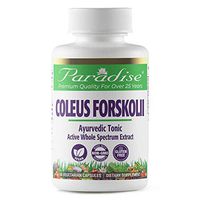 Paradise Herbs Coleus Forskolii Vegetarian Capsules, 60 Count