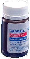 Kendall Healthcare Curity Iodoform Packing Strips 1" x 5"yds Sterile (Bottle of 5 yd)