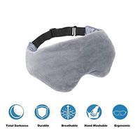 Asfrost Weighted Sleep Mask for Women Men, Weighted Eye Mask for Sleeping with Adjustable Strap, Eye Pillow Weighted with Silica Beads and Soft Breathable Cotton, Eye Cover for Sleep Travel Yoga