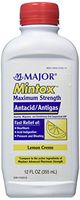 Mintox Maximum Strength Antacid Anti-Gas Liquid Generic for Maalox Max Lemon Flavor 12 oz 4 PACK