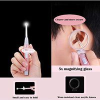 BHB-AY Ear Wax Cleaning Tool/Luminous Ear Spoon Earwax Tweezers/with Magnifying Glass/Ear Pick Cleaner Kit for Humans