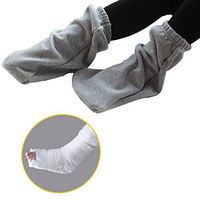 Gypsum Socks, Gypsum Foot Covers, Adult Plus Fertilizer Plus Thick Loose, Cotton Breathable, Suitable For Leg Swelling And Plastering, Toe Patients Need To Keep Warm (1PC),Gray
