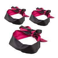 3 Pieces Satin Blindfold Eye Mask Suitable for Couple Adult