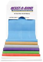 DUKAL RESIST-A-BAND EXERCISE BANDS Exercise Band, Medium Resistance, Orange, 5½" x 50 yds, 1/bx