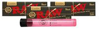 RAW Black Natural Unrefined 1 1/4 Rolling Papers (3 Packs) with Rolling Paper Depot KewlTube