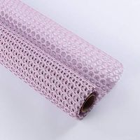 Floral Wrapping Paper Korean Style Round Heart Mesh Openwork Roll Rose Flower Bouquet Packaging Material Wrapping Paper High-Grade Floral Materials Package,23.6 Inch x 15 ft (5Y) (Lilac Purple)