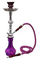 Hookah 20" Purple 1 hose shisha nargila bar narguile nargile glass water hookas