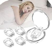 Aaiffey Anti Snoring Clip,Anti Snoring Device Silicone Magnetic Snore Stopper Nose Clip for Men and Women(4PCS)