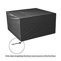 Zxmsmn Garden Furniture Set, 210D Oxford Cloth Waterproof UV Protection Terrace Cover Black Various (Size : 135x135x75CM)