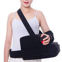 JIN Left Right Arm Elbow Support Shoulder Immobilizer with Abduction Pillow for Injury Support, Shoulder Surgery,Fractured Bones, Dislocation,Sprain,Strain,Leftarm