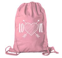 Valentine's Day Bags, Cotton Drawstring Cinch Backpacks, Valentines Day Gift Bags - 3PK Watermelon CA2725VAL S3
