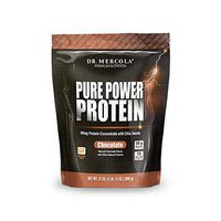 Dr. Mercola Pure Power Whey Gusset, Chocolate, 22 Servings (1 lb 15 oz), Non GMO, Gluten Free, Soy Free
