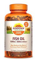Sundown Fish Oil Extra Strength 1200 Mg, 100 Softgels (Packaging May Vary)