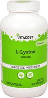 Vitacost L-Lysine - 500 mg - 300 Capsules