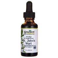 Swanson St. John's Wort Liquid Extract (Alcohol & Sugar Free) 1 fl Ounce (29.6 ml) Liquid