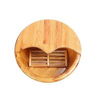 Foot Tub,Cypress Foot Bath Barrel,Wooden Barrel,Household Foot Washing Barrel,with Lid,Foot Spa Wooden Tub,Relieve Muscle Pain and Fatigue
