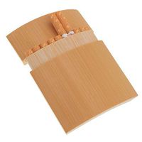 Natural Bamboo Cigarette case,Curved Design, fit The Legs,Direct Processing of Bamboo Without Splicing Adhesive,10 Packs