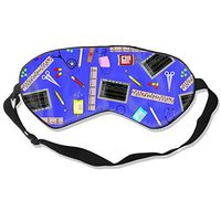 COLOMAKE Sleeping Aid Eye Mask for A Full Night's Sleep Comfortable & Super Soft Unisex Hospital Nurse Theme Royal Blue Eye Mask with Adjustable Strap for Work Naps Blindfold Blocks Light