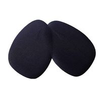 Gentle Meow 4 Pairs Front Half Insoles Feet Shockproof Forefoot Half Sole Cushions, Black