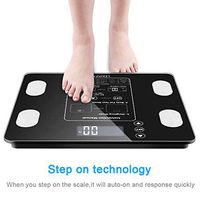 Digital Body Fat Scale Health Analyser Body Composition Monitor with LCD Screen Display, 400 lb Weight Capacity