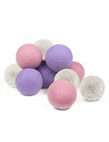 Wool Dryer Balls 12 Pack: Baby Safe (Pastel Pink, Lavender, Gray)