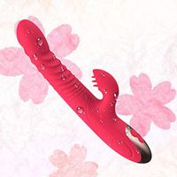 Heatịng Telescopịc Rạbbịt Vịbrạtor Rotatịng 1ọ Mode - G Sport Stịmulator - Functịon Motors Thrụstịng for Clịtorịal Ears Womẹn