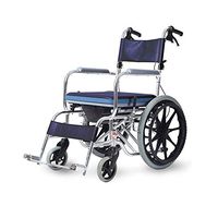 Transport Wheelchairs Self Propelled Wheelchair Lightweight Persons Hand-Propelled Walkers Apply Old Man Disability Can Bear 100kg with Non-Slip Lite Footrests Wide with Running Brakes
