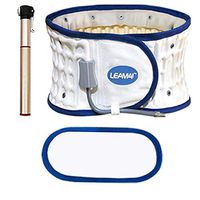 DUORUI Physical Decompression Back Belt -Spinal Air Traction Belt for Lower Back Pain Relief, Back Support & Lumbar Traction Belt. Suitable for Waistline (31.5"-49.5")(White)