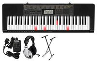 Casio LK-265 PPK 61-Key Premium Lighted Keyboard Pack with Stand, Headphones & Power Supply