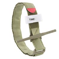 Dealpeak Combat Emergency Military Medical Tourniquets Tactical Arterial Tourniquet Belt Windlass for Outdoor First Aid Pre-Hospital Life Saving (Army Green)
