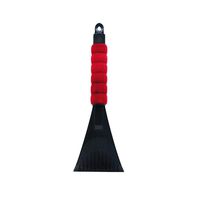 XGao Snow Brush and Ice Scraper, Snow Scraper and Brush, Snow Scraper with Brush, Multipurpose Long Handle Snow Removal Brush Scraper Ice Shovel Car Vehicle with EVA (Red)
