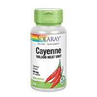 Solaray Cayenne Capsules, 450 mg, 100 Count