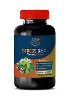 b Stress Complex - Stress B and C Natural Complex - Anxiety Relief - Lifts Mood - Blood Pressure Formula - 1 Bottle (90 Tablets)